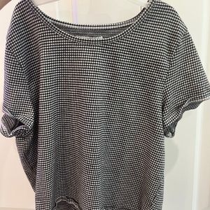 American Eagle Checkered Cropped Shirt